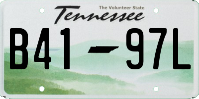 TN license plate B4197L