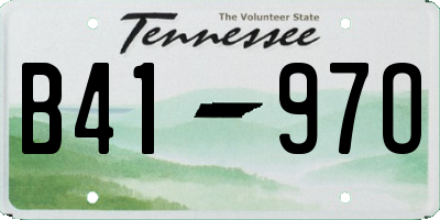 TN license plate B4197O
