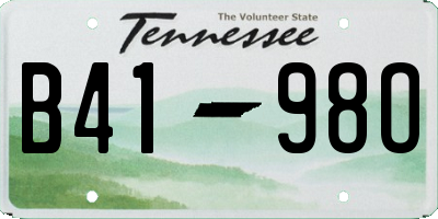 TN license plate B4198O