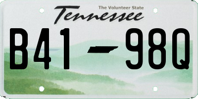 TN license plate B4198Q