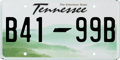 TN license plate B4199B