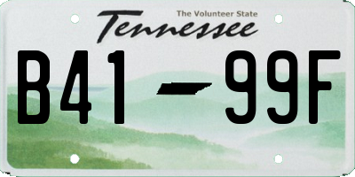TN license plate B4199F