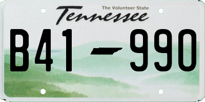 TN license plate B4199O