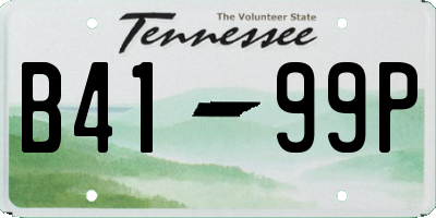 TN license plate B4199P