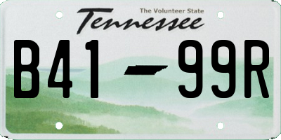 TN license plate B4199R
