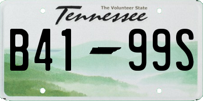 TN license plate B4199S