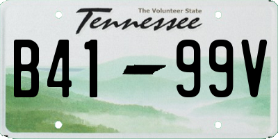 TN license plate B4199V