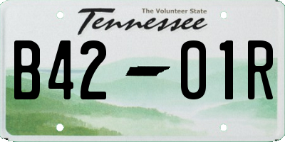 TN license plate B4201R