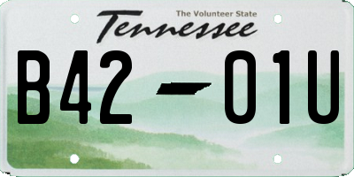 TN license plate B4201U