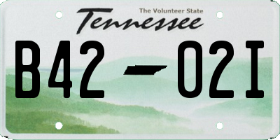 TN license plate B4202I