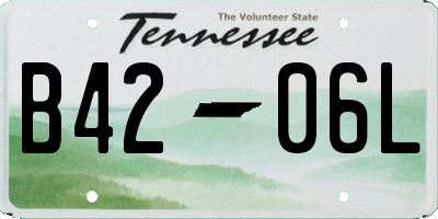 TN license plate B4206L