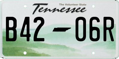 TN license plate B4206R