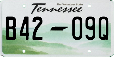 TN license plate B4209Q