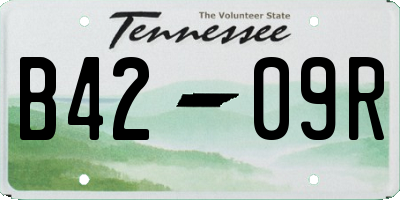 TN license plate B4209R