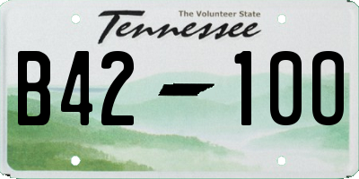 TN license plate B4210O