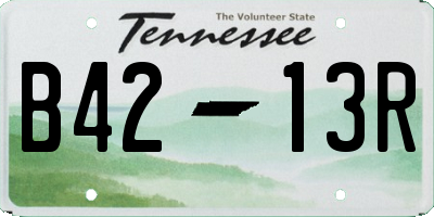 TN license plate B4213R