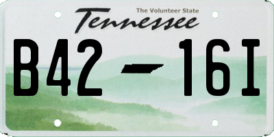 TN license plate B4216I