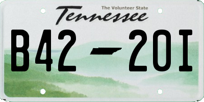 TN license plate B4220I