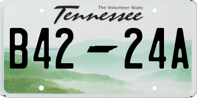 TN license plate B4224A