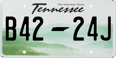 TN license plate B4224J