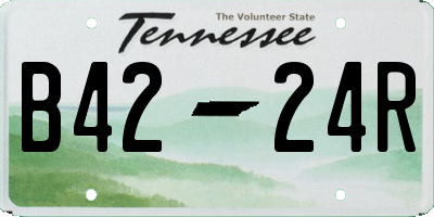 TN license plate B4224R
