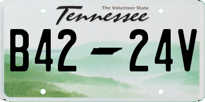 TN license plate B4224V