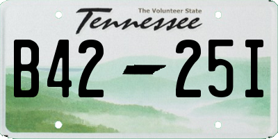 TN license plate B4225I