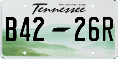 TN license plate B4226R