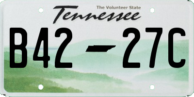 TN license plate B4227C