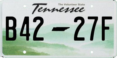TN license plate B4227F