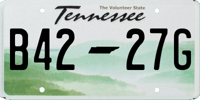 TN license plate B4227G