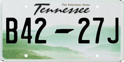 TN license plate B4227J