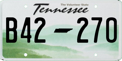 TN license plate B4227O
