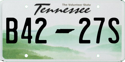 TN license plate B4227S