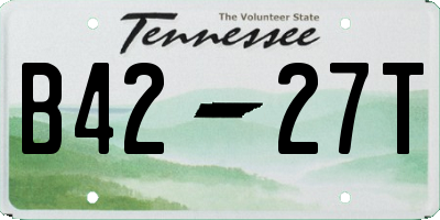 TN license plate B4227T