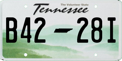 TN license plate B4228I