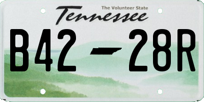 TN license plate B4228R