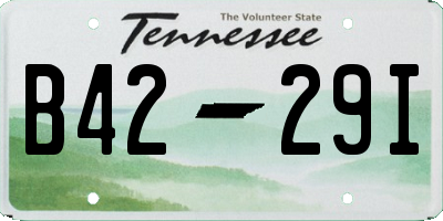 TN license plate B4229I