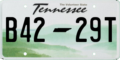 TN license plate B4229T