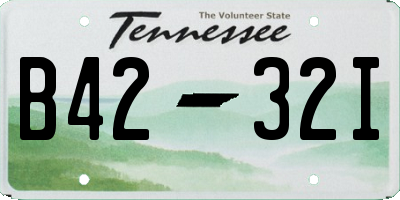 TN license plate B4232I