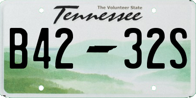 TN license plate B4232S