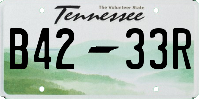TN license plate B4233R