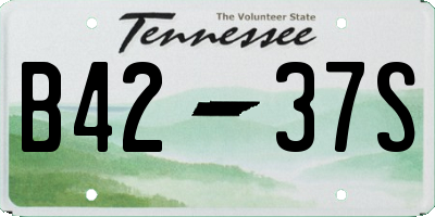 TN license plate B4237S