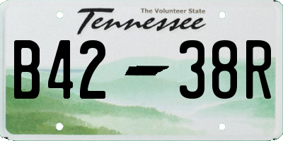 TN license plate B4238R