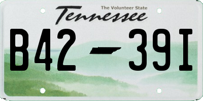 TN license plate B4239I