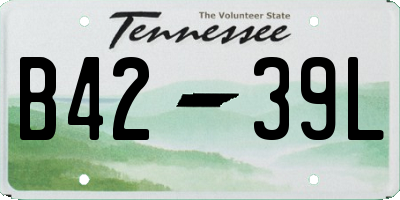 TN license plate B4239L