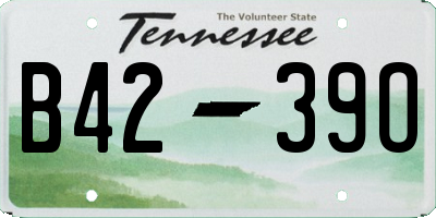 TN license plate B4239O