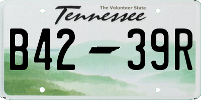 TN license plate B4239R