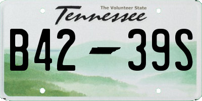 TN license plate B4239S