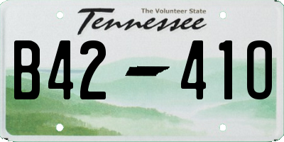 TN license plate B4241O